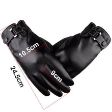 Load image into Gallery viewer, Faux Leather Winter Driving Gloves