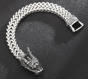 Dragon Head Stainless Steel Bracelet